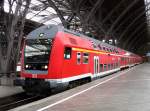 Doppelstock-Steuerwagen im Leipziger Hauptbahnhof ...  N8Express 27.08.2011