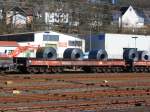 Drehgestellflachwagen mit sechs Rads�tzen, ...  Armin Schwarz 20.03.2011