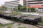 Drehgestellflachwagen mit und ohne Rungen (7 Photos)