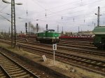 Die 106 10 und 106 007 brachten einen leeren Sch�ttgutzug ...