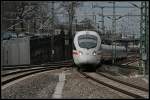 dresden-hbf Wie eine Schlange die kurz davor ist zuzuschlagen (DB 411 508-5 kurz vor der Einfahrt Dresden Hbf, 27.03.2010)