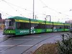 dresden-niederflurwagen-haltestellen-strecken DVB. Nr.2540 'DREWAG' f�hrt am 30.12.'09 in die Station Pirnaischer Platz