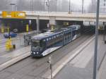 dresden-niederflurwagen-haltestellen-strecken DVB. Nr.2636 'Technische Universit�t Dresden' h�lt am 31.12.'09 an der Station Hauptbahnhof