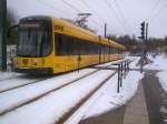 Linie 3 nach Cosch�tz am 29.01.2010 an der C�mmerswalder Str.
Leider ...