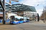 dresden-niederflurwagen-haltestellen-strecken 2609 am 04.03.10 am Postplatz/Dresden