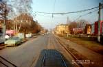 dresden-niederflurwagen-haltestellen-strecken Deutschland - Dresden - Stephensonstra�e, 1991