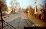dresden-niederflurwagen-haltestellen-strecken Deutschland - Dresden - Leubener Stra�e, 1991