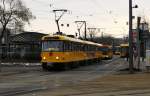 dresden-tatras-museumswagen-und-alles-andere Deutschland - Dresden - Haltestelle 'Pirnaischer Platz' 05.02.2010