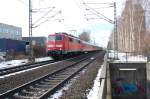 RE13 mit der Zuglok ...  Andreas Strobel 18.02.2010