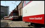 dusseldorf Betriebshof am Steinberg mit dem Stra�enbahntyp GT8S. Aufgenommen am 24.04.10.
