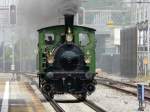e-3-3 Hist.Seetal - Dampflok E 3/3 * BEINWIL * bei Rangierfahrt im Bahnhof Wohlen am 29.05.2010