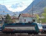 Trenitalia E 405040 steht ...  Manfred Mehringer 10.04.2010