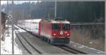 e-loks-ge-4-4-ii GlacierExpress 910 mit Ge 4/4 II 618 'Berg�n/Bravuogn' durchf�hrt ohne Halt valendas-Sagogn. (09.03.2010)