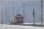 Ge 4/4 II 628 S-chanf mit kurzem G�terzug beim Einfahrsignal ...