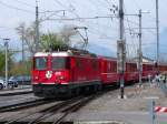 Ge 4/4 618 in Landquart am 23.04.10  ...