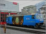 Die kleine Rote pr�sentierte sich am 23.12.09 in blau mit ...