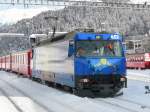 e-loks-ge-4-4-iii RhB - Lok Ge 4/4 652 bei Rangierarbeiten im Bahnhof von St.Moritz am 01.01.2010