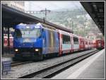 e-loks-ge-4-4-iii Ge 4/4 III 652 'Vaz/Obervaz Lenzerheide/Valbella' mit Glacier Express in Chur. (24.07.2010)