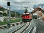 RhB Lok Ge 6/6 II 707 beim umsetzen in Scuol-Tarasp.06.07.10 ... RhB Lok Ge 6/6 II 707 beim umsetzen in Scuol-Tarasp.06.07.10 ...