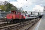 Ee 3/3 Rangiert am 20.04.2010 im Bahnhof Bern.  ...