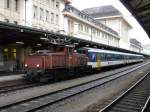 SBB - Rangierlok Ee 3/3 16406 mit 3 Personenwagen ...