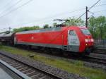 EG 3111 in neues Farbkleid und starker Regen, Ejby, Fyn ...