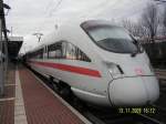 eisenach ICE 1641 nach Dresden Hbf am 13.11.09 Abfahrt 16.07 Uhr.