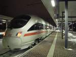eisenach ICE 1554 nach Wiesbaden Hbf am 09.01.10 mit ca. 10 Min. sp�ter ist eingefahren.