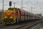 Eisenbahn und Hafen Duisburg Eisenbahn und H�fen Lok 531 f�hrt am 13.3.10 durch Ratingen-Lintorf