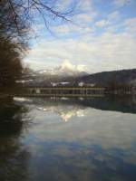 Innbr�cke zwischen Langkampfen und Kirchbichl am 01.02.2010  ...