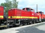 Eine ehemalige DR-V60 im Eisenbahnmuseum in Bochum-Dalhausen am 15.08.2004.  ...