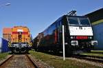 Farbwechsel im Stralsunder Stadthafen ...  Frank Kropp 05.05.2010