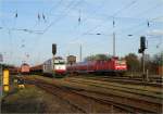 Betrieb im Bahnhof Elsterwerda-Biehla, ...  Bernd Kauschmann 29.04.2012