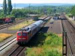 115 114-1 mit Wagen�berf�hrung ...  JPB 24.01.2012