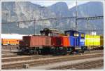 em-3-3 Em 3/3 18830 und Tm 2/2 232 203-0 in Landquart. (12.07.2010)