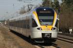 ERB Eurobahn Der ET 7.10 der eurobahn donnert am 7.3.10 durch D�sseldorf-Angermund