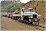 Eritrean Railways Baudienstfahrzeug Ural 2 in Arbaroba. (17.01.2019)