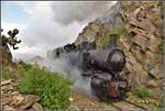 Eritrean Railways steamtrain special mit der Malletlok 442.56 zwischen Lessa und Arbaroba.