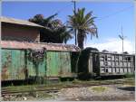 Zurck zur Natur, der ppige Pflanzenwuchs macht auch vor Eisenbahnwagen nicht Halt. (Asmara 28.10.2008)