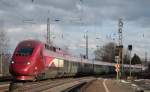 eschweiler 4306 als THA 9448 nach Paris Nord bei der Durchfahrt in Eschweiler Hbf 21.2.10