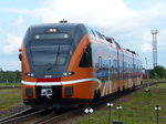 Stadler Flirt 2312 auf der Fahrt von Tatu nach Tallinn bei der Ankunft in Tapa am 5.8.2016