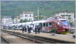 Der neue ETR245 Alstom Coradia Meridian ist in Tirano zu ...