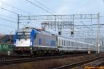 eu445370-183-husarztaurus 183 601 'Husarz' mit EC46 'Berlin-Warszawa-Express' bei der Ausfahrt aus Posener Hauptbahnhof (Poznań Gł�wny) nach Rzepin/Berlin am 17.11.2009