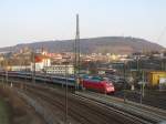 EuroCity DB 101 xxx mit dem EC 6 von Chur nach Hamburg-Altona, bei der Durchfahrt in Bingen (Rhein) Hbf; 23.03.2010