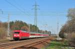 101 047-1 mit EC von Dresden nach Berlin unterwegs (Diedersdorf ...