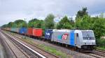 EVB 185 673 mit Containerzug Richtung Hamburg-Harburg am 19.6.2010. ... EVB 185 673 mit Containerzug Richtung Hamburg-Harburg am 19.6.2010. ...