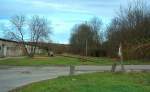 Bahn�bergang und ehemaliges Anschlussgleis ...  Frank Thomas 22.11.2009