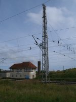 Abspannmast mit einem Ausleger ...  Mirko Schmidt 19.08.2011