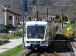 FART Centovallibahn FART /SSIF - Triebzu�ge ABe 4/6 57 und ABe 4/6 63 als Schnellzug nach Locarno am 05.04.2010