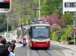 FB Forchbahn FB - Triebwagen Be 4/4 71 und Be 4/6 unterwegs in der Stadt Z�rich am 22.04.2010
